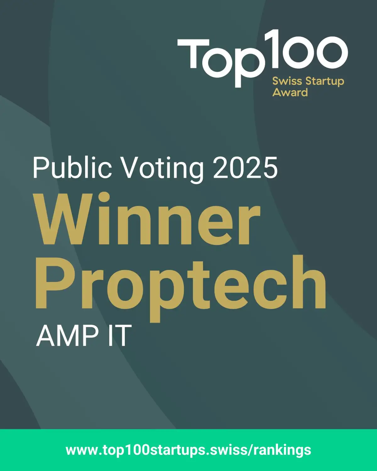 AMP IT votada en el TOP 100 Swiss Startup Award, categoría PropTech