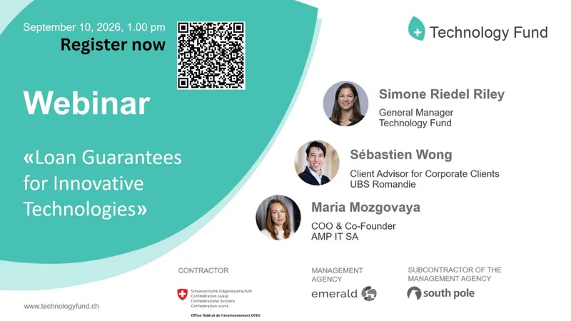 Webinar "Loan Guarantees for Innovative Technologies"